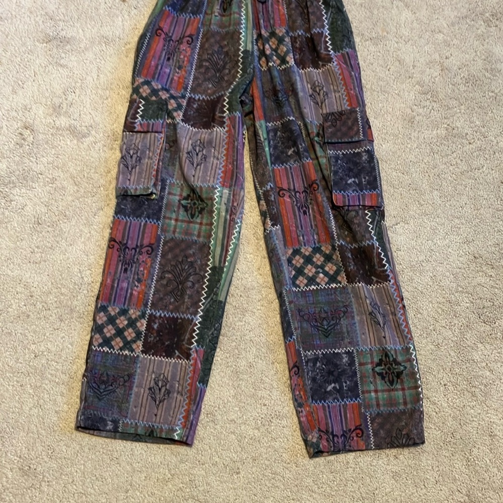 Multicolor Patchwork Pants - image 1